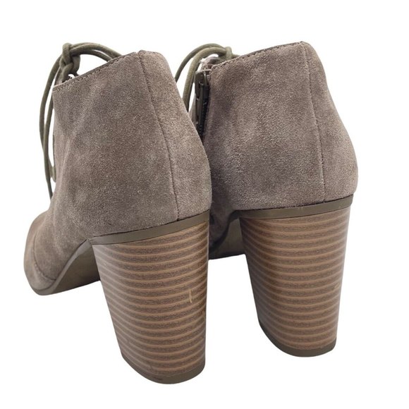 Susina Booties Womens 7.5 Suede Lace Ankle Boot Rodeo Coastal Cowgirl Western - Picture 4 of 12